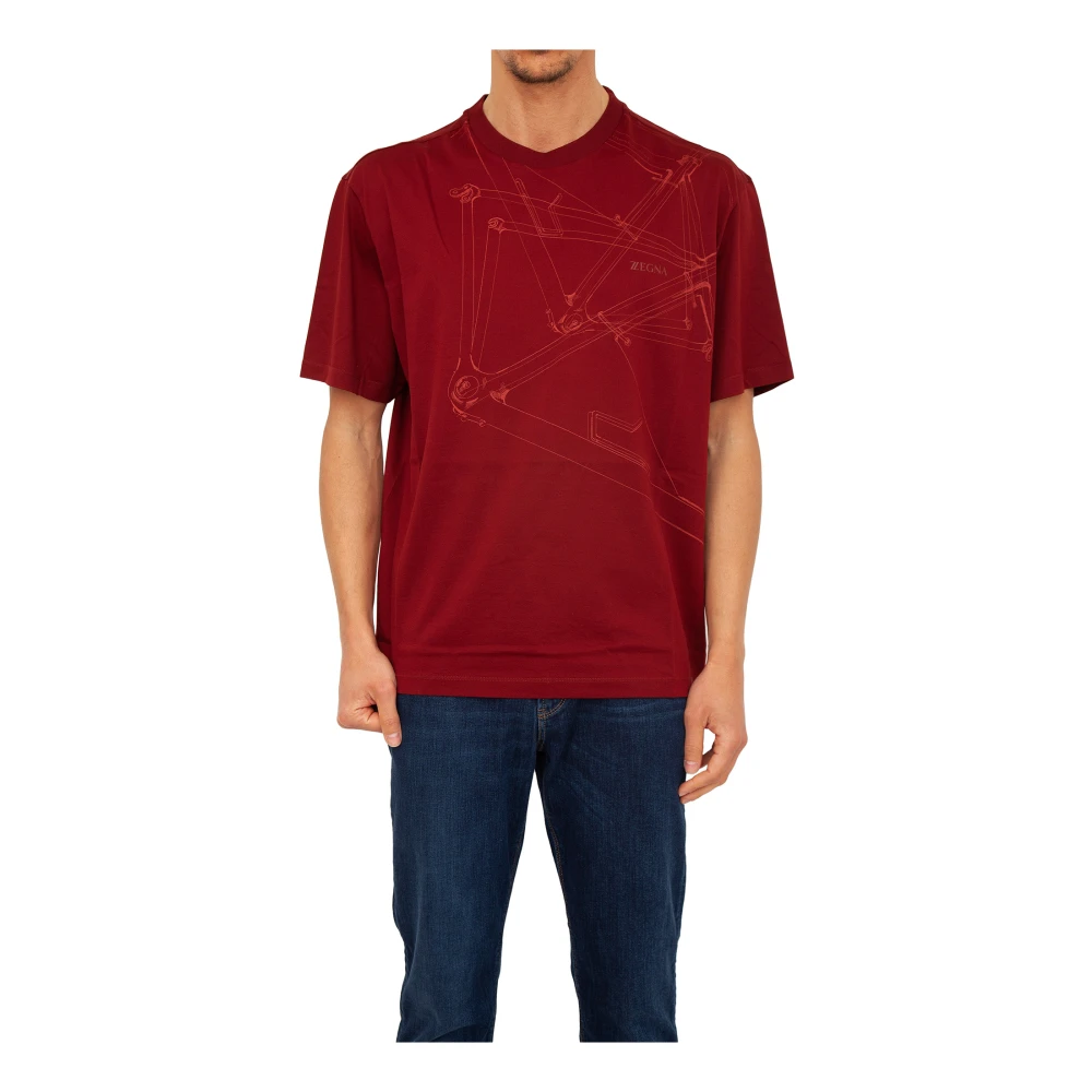 Z Zegna - Tops > T-Shirts - Red - Z Zegna - Modalova