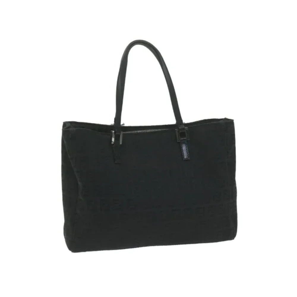 Fendi Vintage Pre-owned Canvas handbags Black Dames