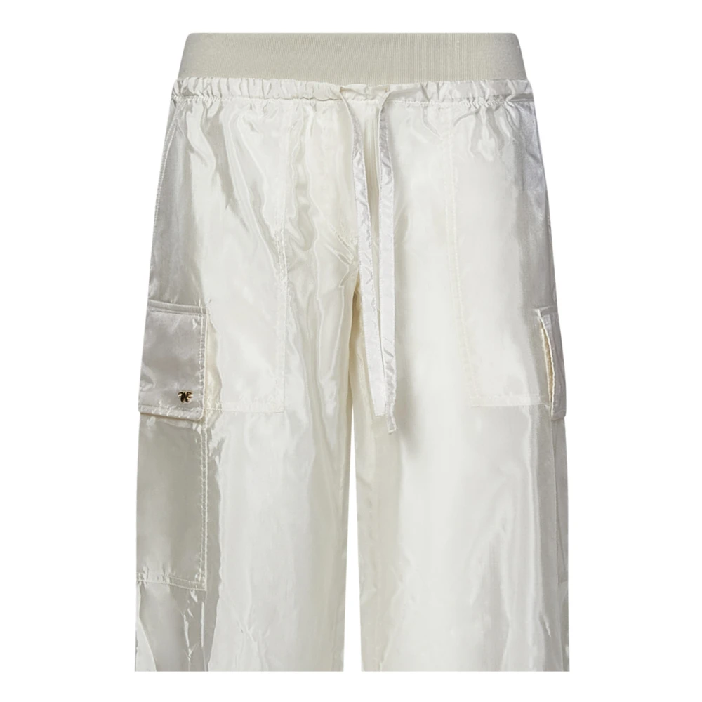 Palm Angels Wide Trousers White Dames