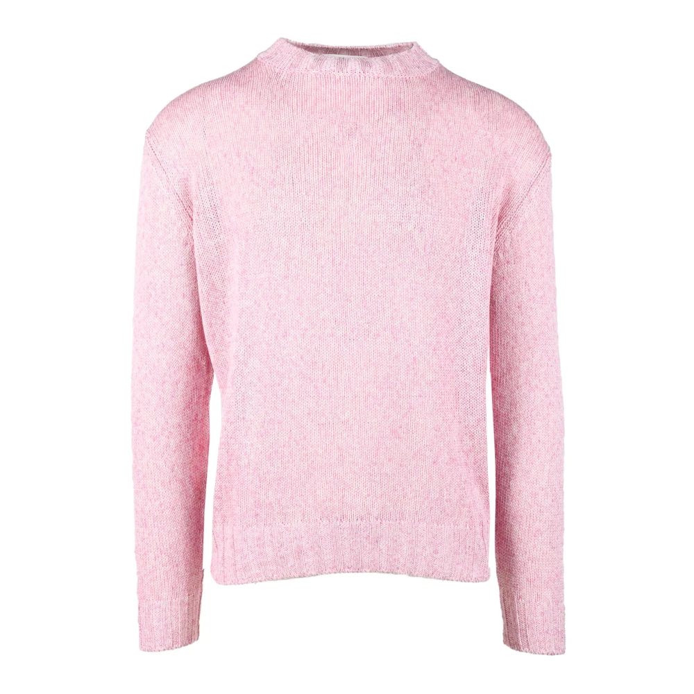 Filippo De Laurentiis Katoenen Stijlvolle Maglia Shirt Pink Heren