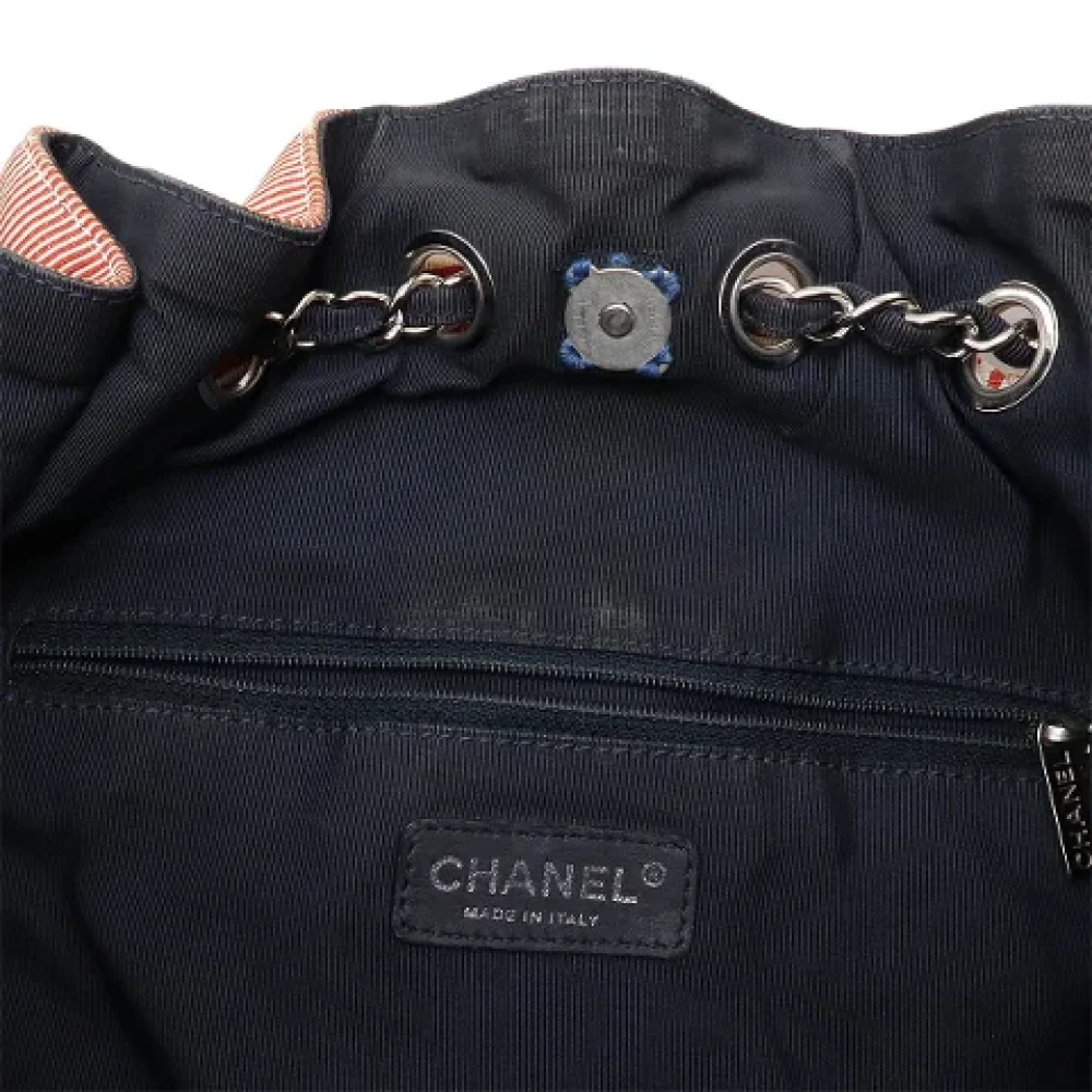 Chanel Vintage Pre-owned Denim chanel-bags Blue Dames
