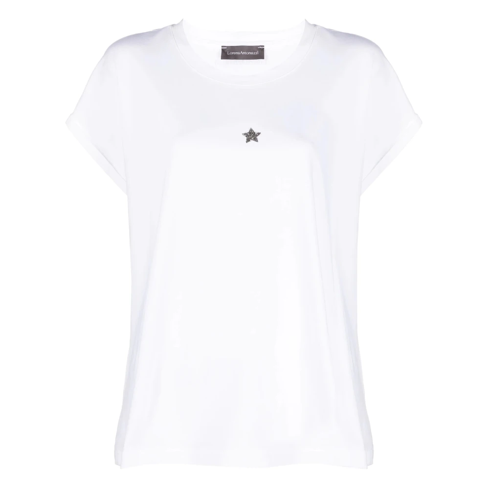 Lorena Antoniazzi Capricorn Wit Casual T-Shirt Vrouwen White Dames