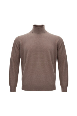brown-wool-turtleneck-sweater
