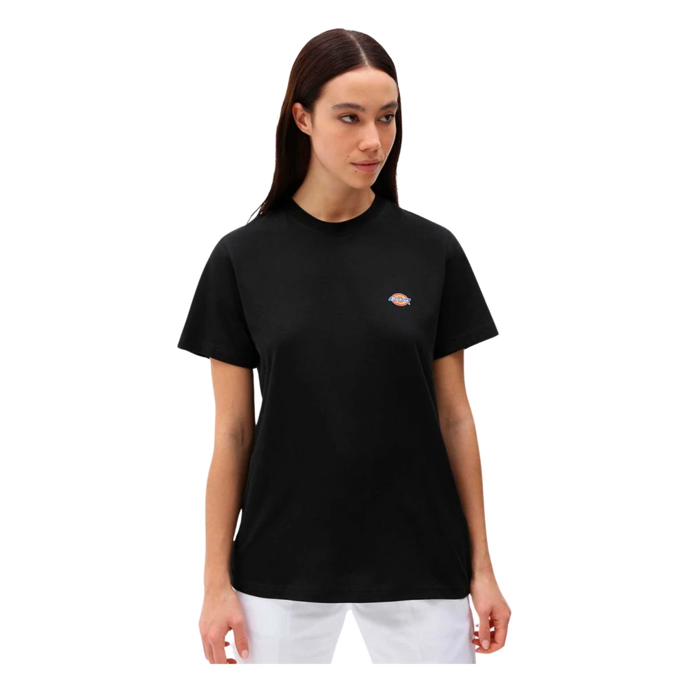 Dickies Zwart Logo T-Shirt voor Jongens en Meisjes Black Dames
