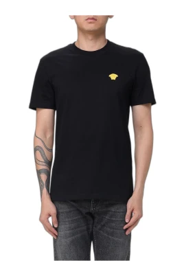 Medusa Head Broderad Bomulls T-shirt