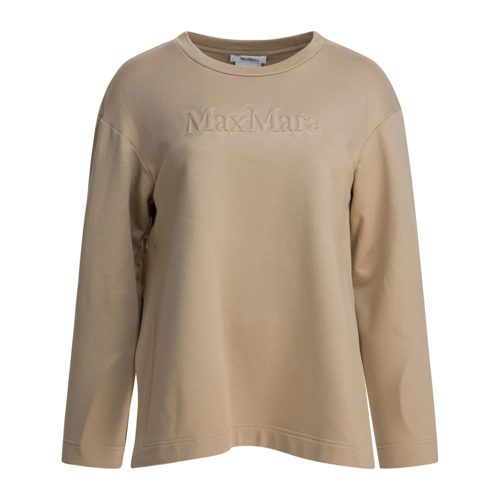 Max Mara Women's Brown Silk Cotton Sweatshirt Aw25