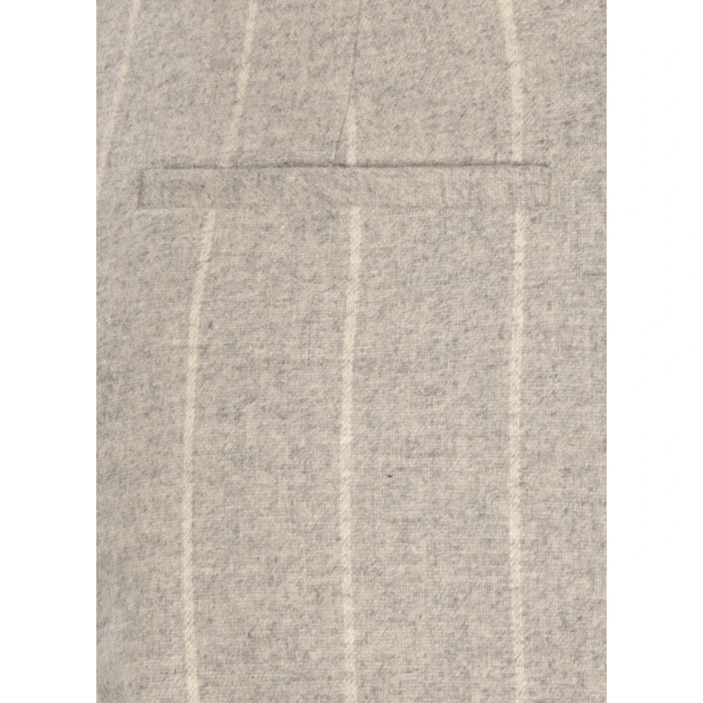 Antonelli Firenze Grijze wollen broek met zakken Gray Dames