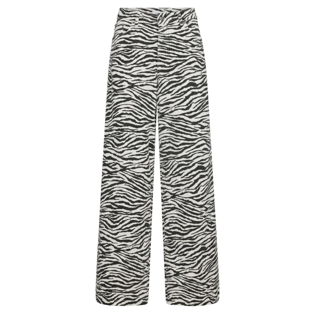 Co'Couture Zebra Wijde Pijp Broek Multicolor Dames