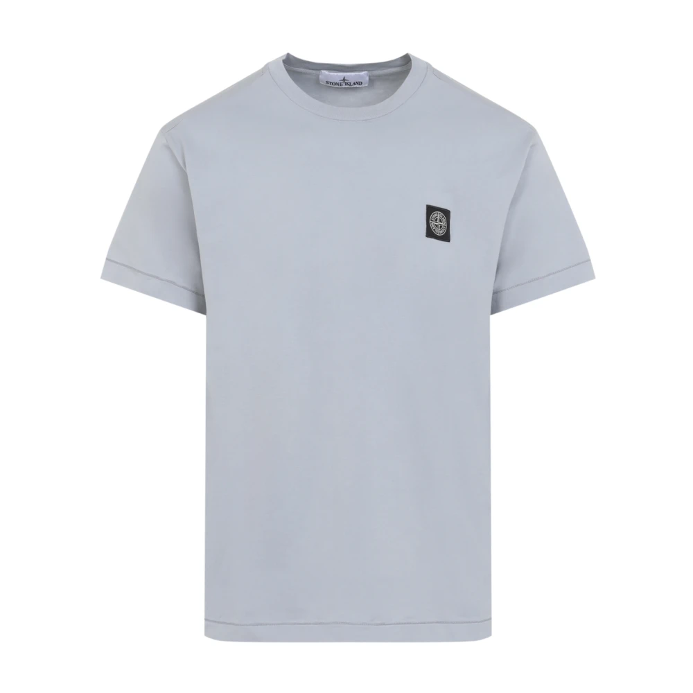 Stone Island Cotton T-Shirt - Male - T-Shirts - Gray - Xl - Tops
