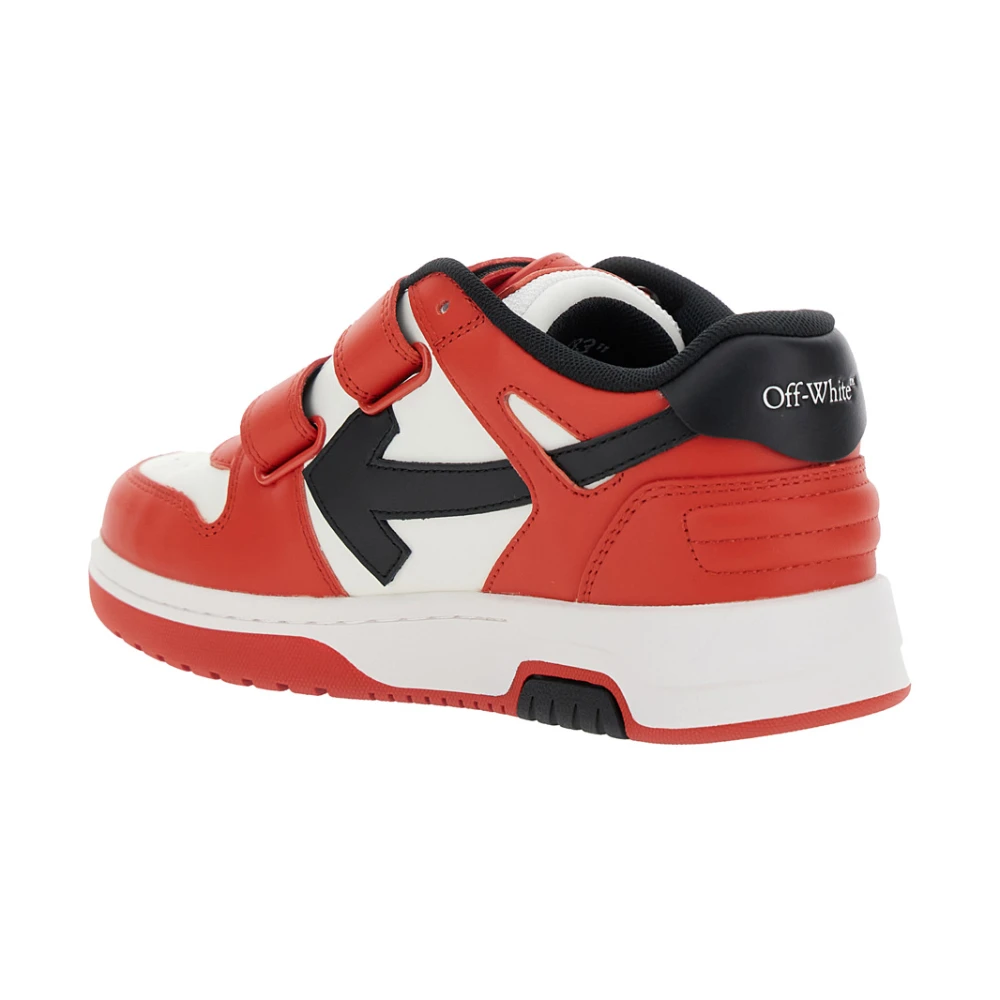 Off White Multicolor lage top klittenbandsneakers Red Heren