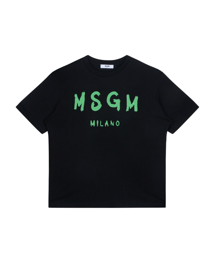 black-logo-print-t-shirt