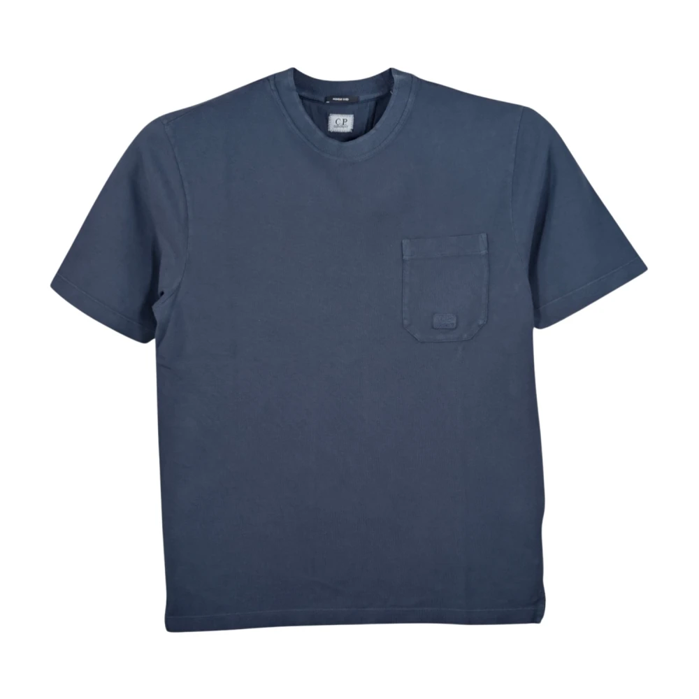 C.p. Company Men's Blue Short Sleeve T-Shirt - T-Shirts - M - Tops
