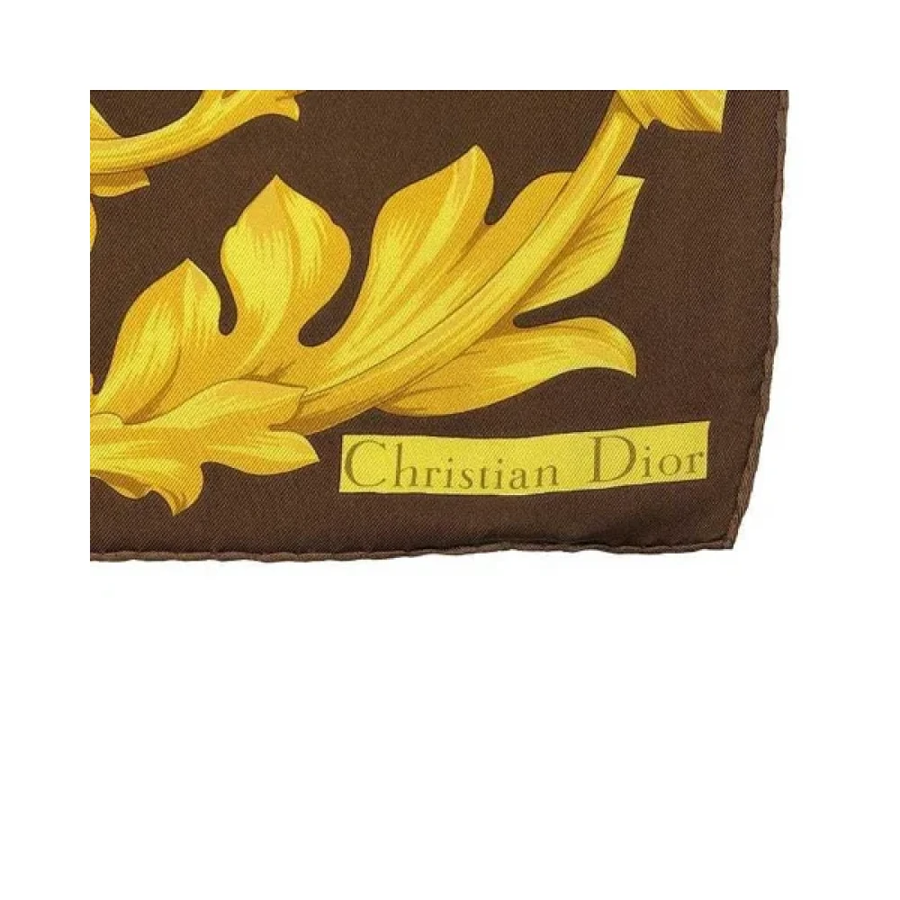 Dior Vintage Pre-owned Silk scarves Multicolor Dames