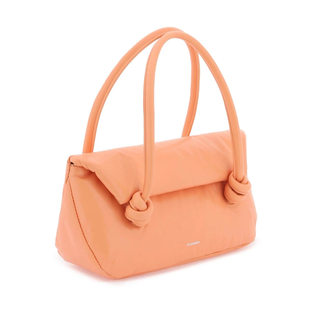 Jil Sander Schoudertas van kreukel-effect lakleer Pink Dames