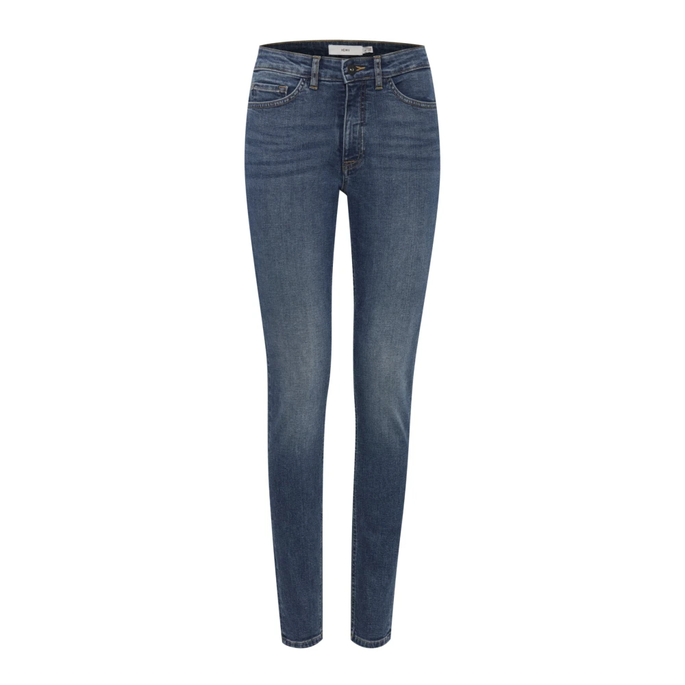 Ichi Women's Blue Ihtwiggy Lulu Bukser - Skinny Fit Jeans - W25 L28 - Jeans