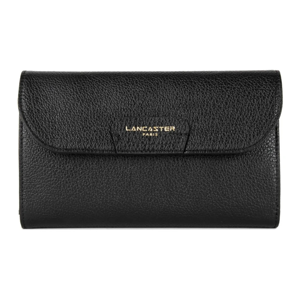 Lancaster Vrouw Zwart Accessoires Dames, One Size, Leer, Leren Portemonnees Pasjeshouders