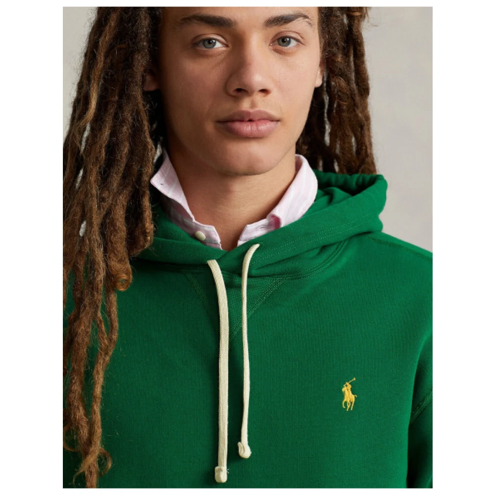 Polo Ralph Lauren Verstelbare Hoodie met Polo Player-logo Green Dames