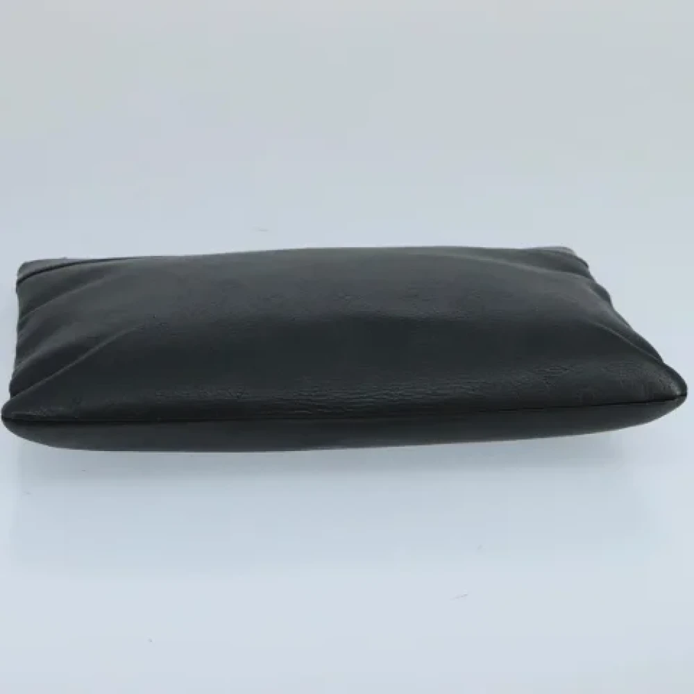 Louis Vuitton Vintage Pre-owned Leather clutches Black Dames