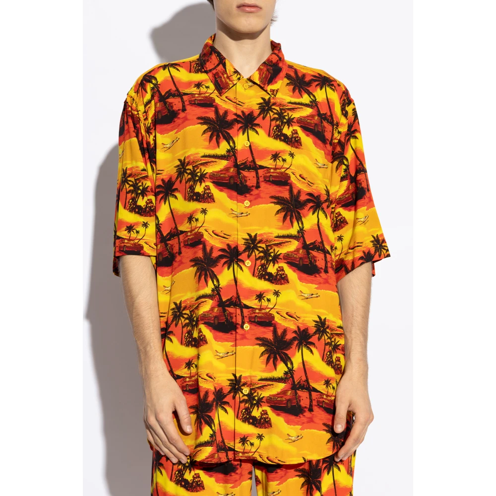 Balenciaga Gedrukt overhemd Multicolor Heren