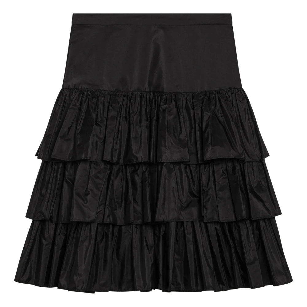 Valentino Garavani Uitlopende Rok in Trendy Stijl Black Dames