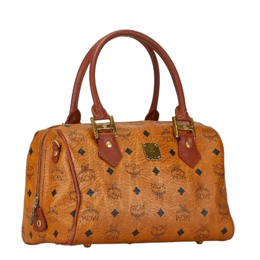 MCM Pre-owned Leather handbags Brown Dames