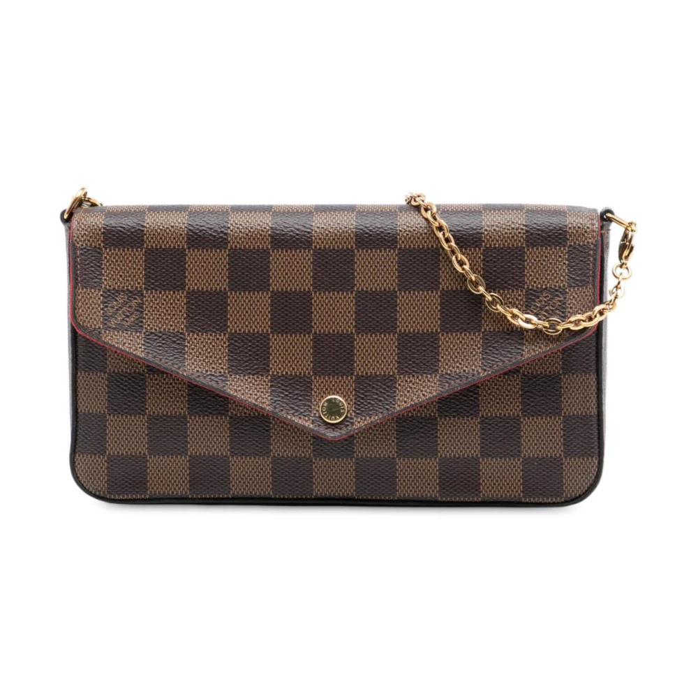 Louis Vuitton Vintage Women's Brown Pre-Owned Wallet With Chain