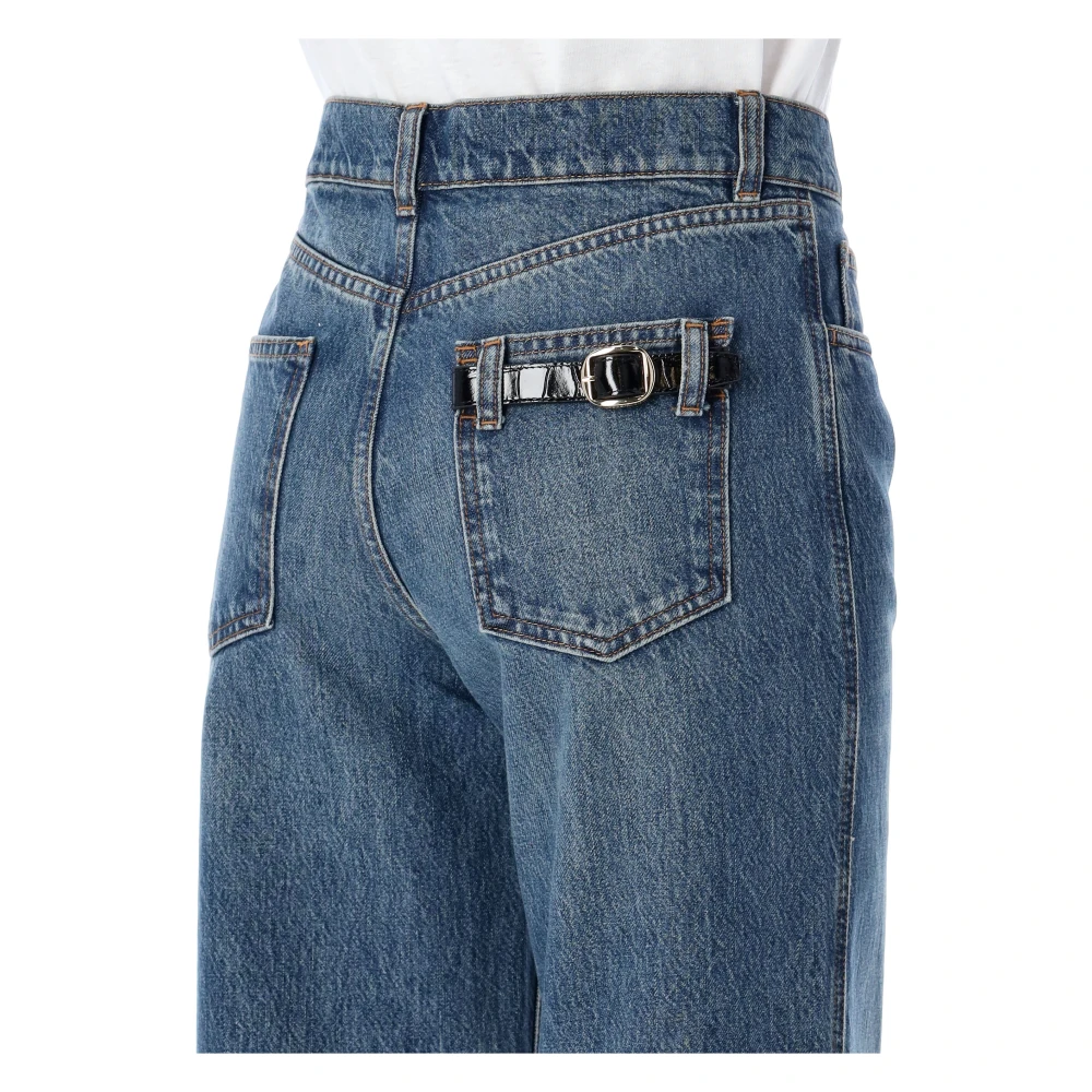 Coperni Vintage Blue Wide Leg Denim Jeans Blue Dames