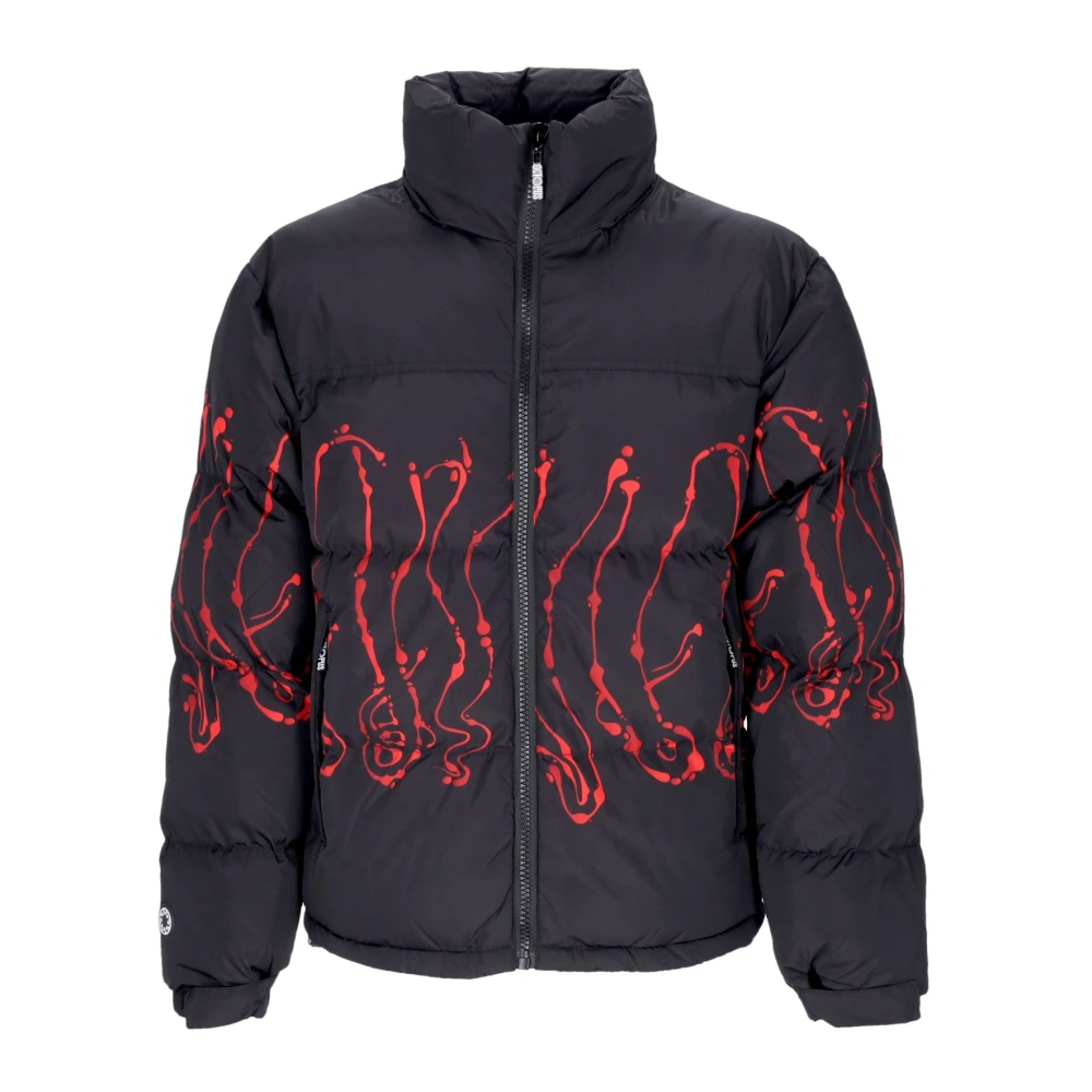 Octopus Zwarte Puff Jas voor Mannen Black Heren