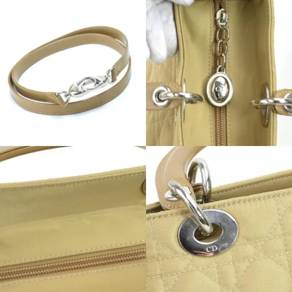 Dior Vintage Pre-owned Fabric dior-bags Yellow Dames