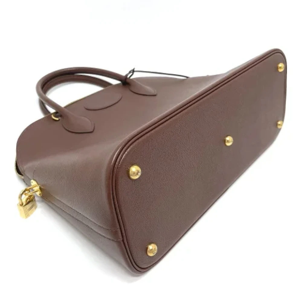 Hermès Vintage Pre-owned Leather handbags Brown Dames