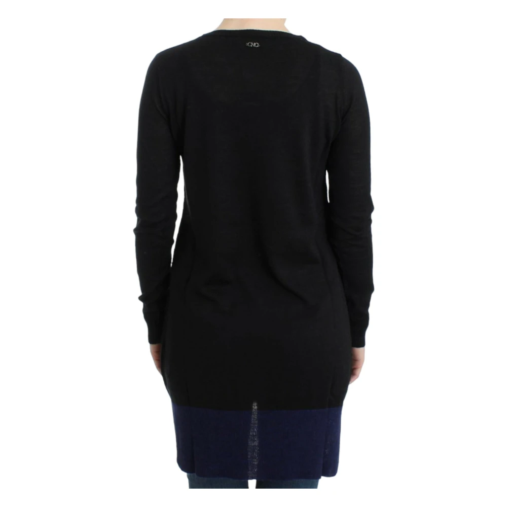 Costume National Elegante V-hals Trui Zwart Black Dames