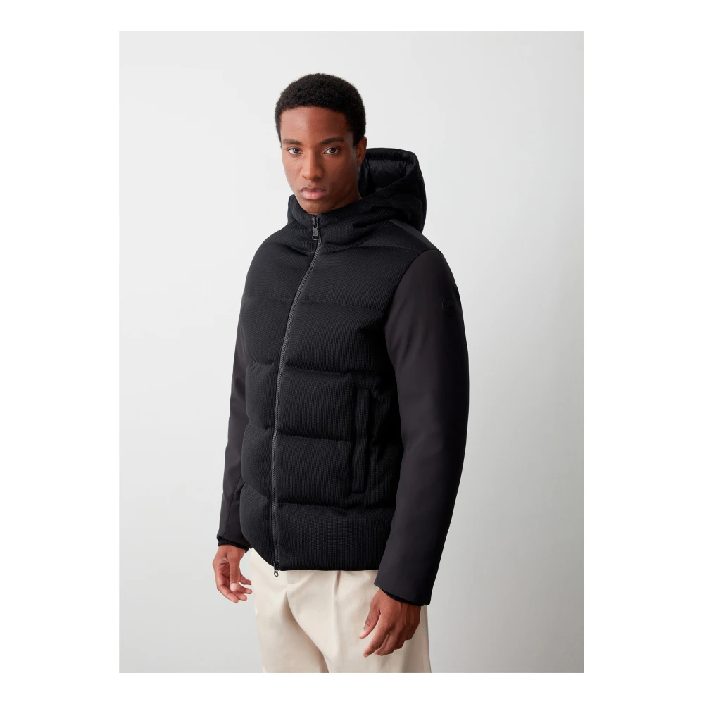 Colmar Zwarte Winterjas met Ritssluiting Black Heren