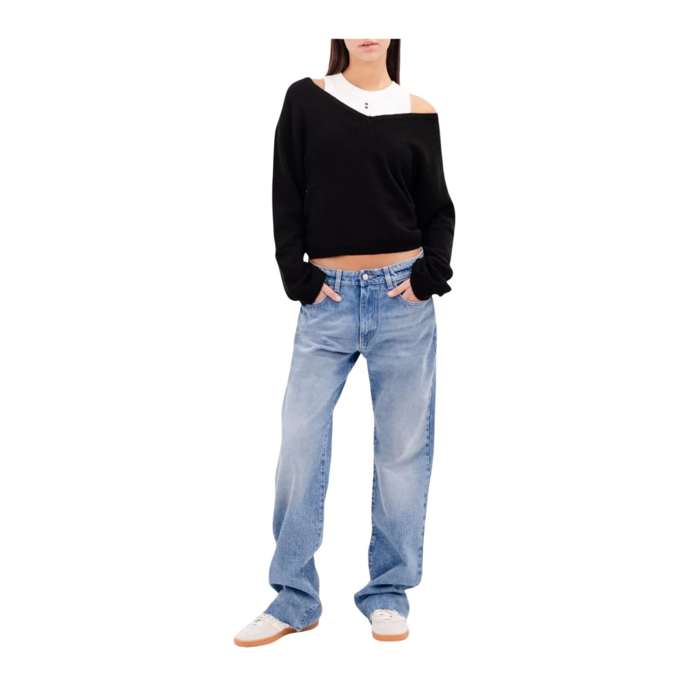 Icon Denim Women's Blue Iris Wide Leg Jeans - Loose Fit Jeans - W24 - Jeans
