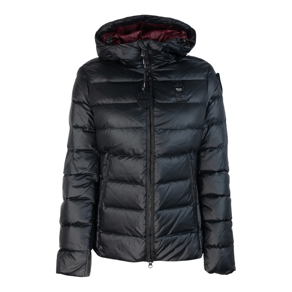 Blauer Women's Black Winter Jackets, Xl, Hooded Puffer Jacket