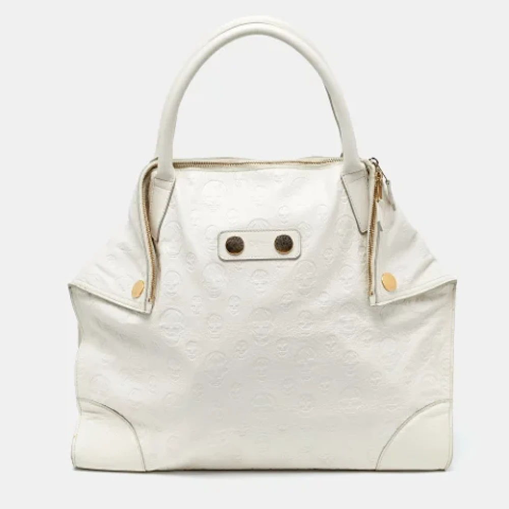 Alexander McQueen Pre-owned Leather totes White Dames