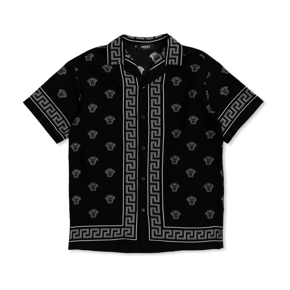 Versace Gestreept overhemd Black Unisex