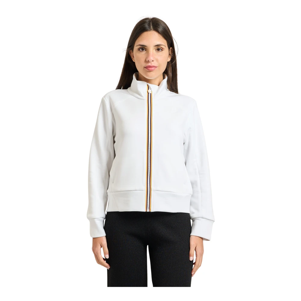 K-Way Vrouw Wit Alara Cropped Sweatshirt