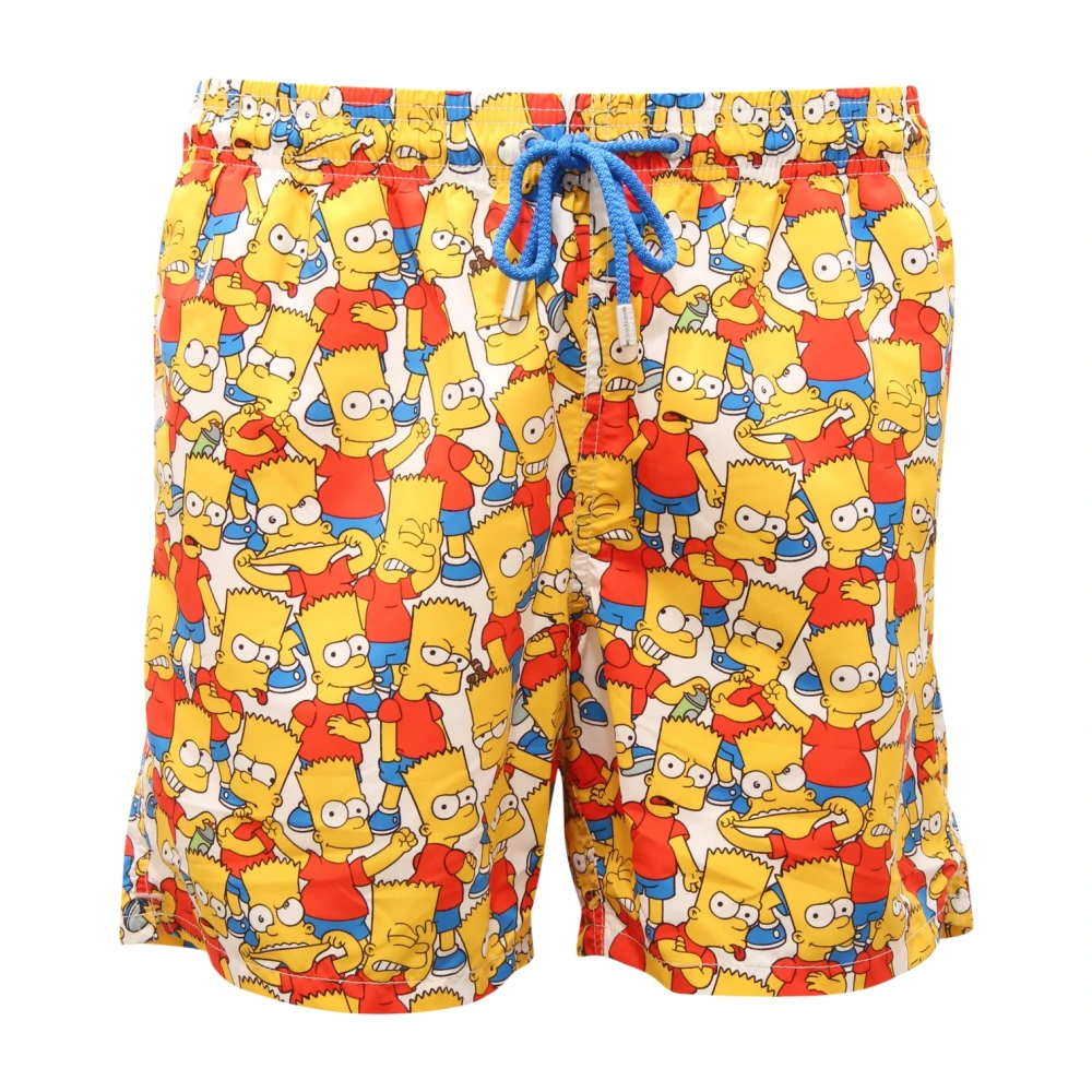 Mc2 Saint Barth Yellow Gustavia Simpson Town - Male - Beachwear - S - Swimwear