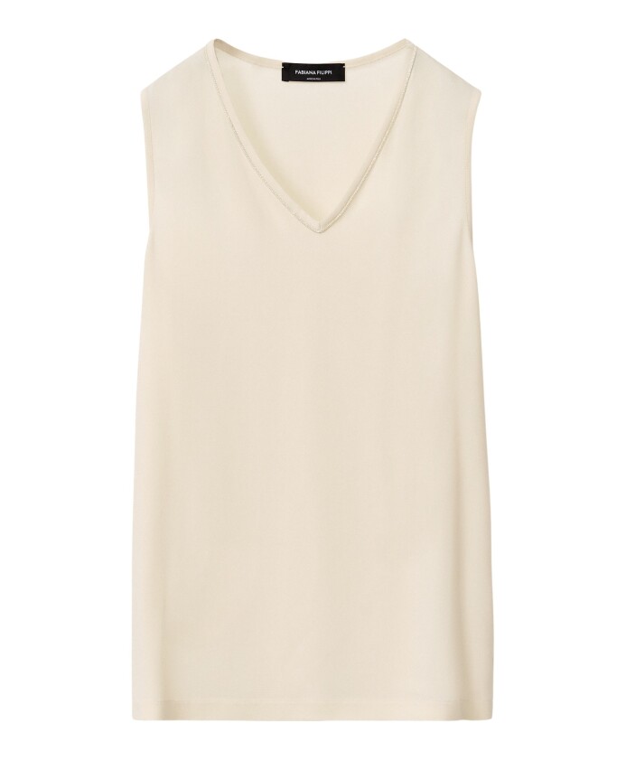 yellow-v-neck-tank-top