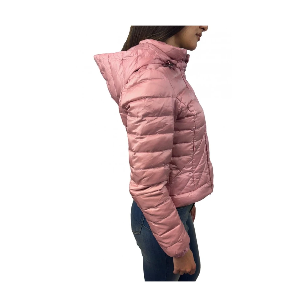19v69 Italia Roze jas met afneembare capuchon Pink Dames