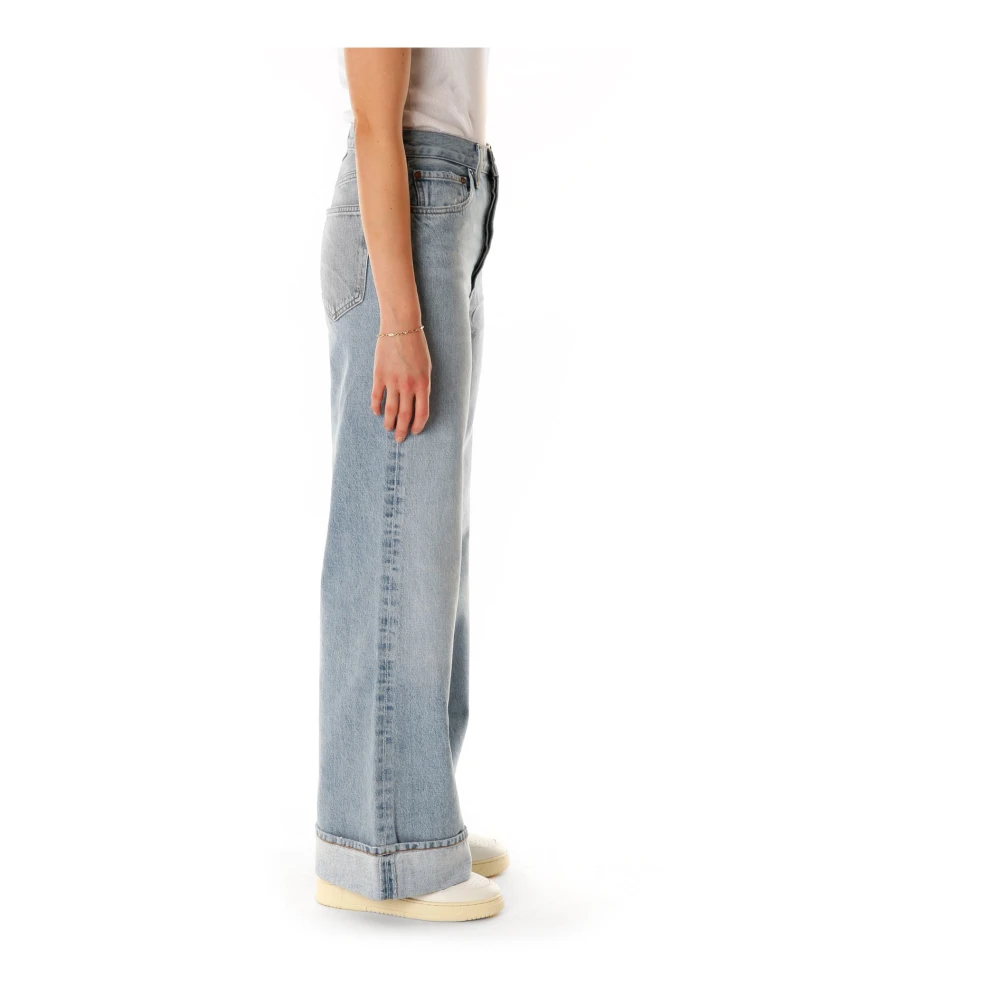 Agolde Wide Leg High Rise Jeans Blue Dames