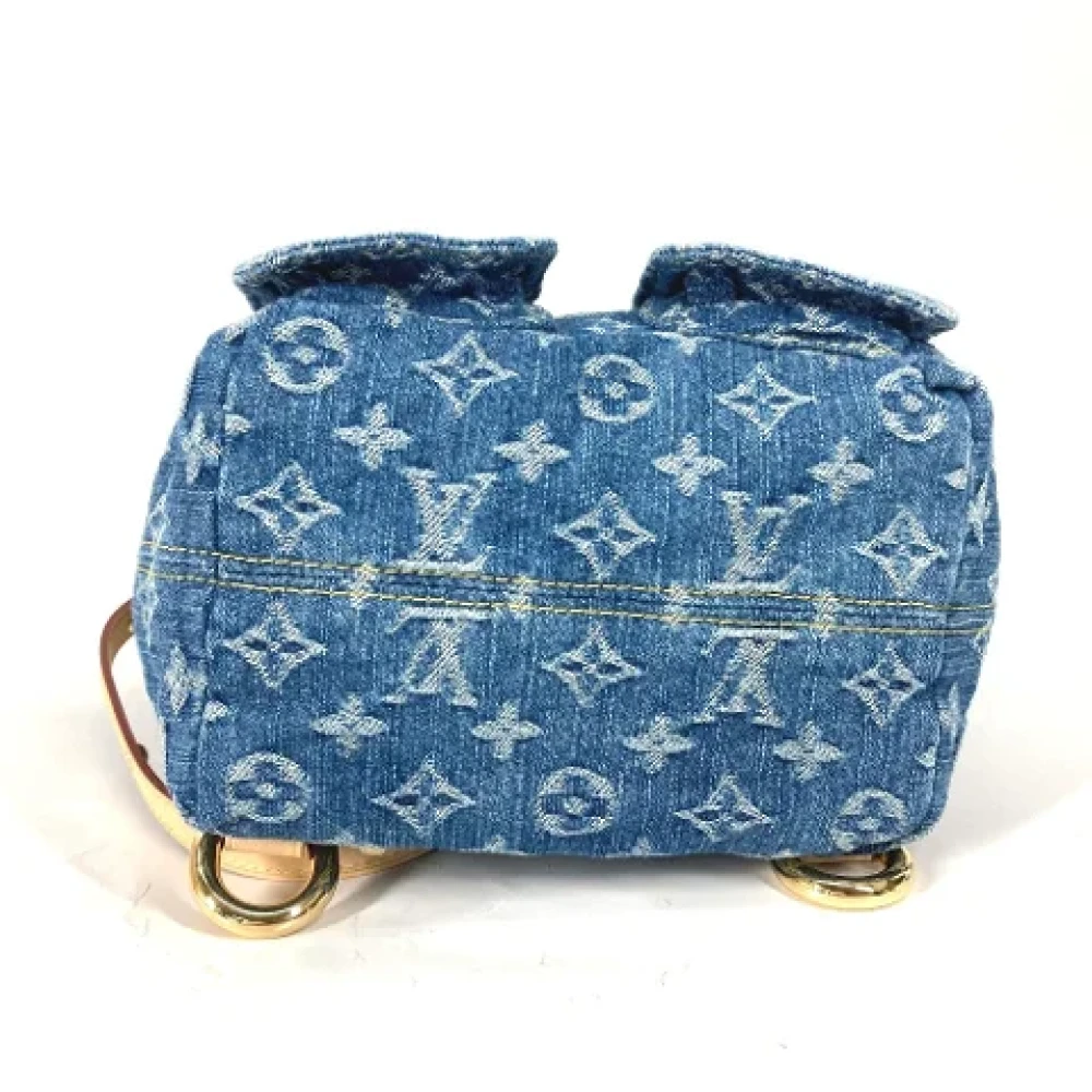 Louis Vuitton Vintage Pre-owned Denim louis-vuitton-bags Blue Dames