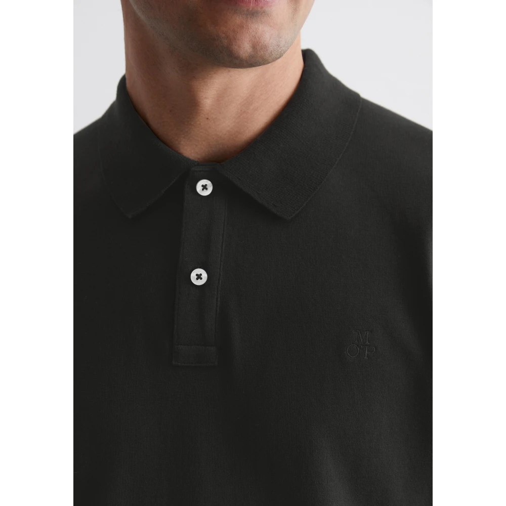 Marc O'Polo Gewone poloshirt Black Heren