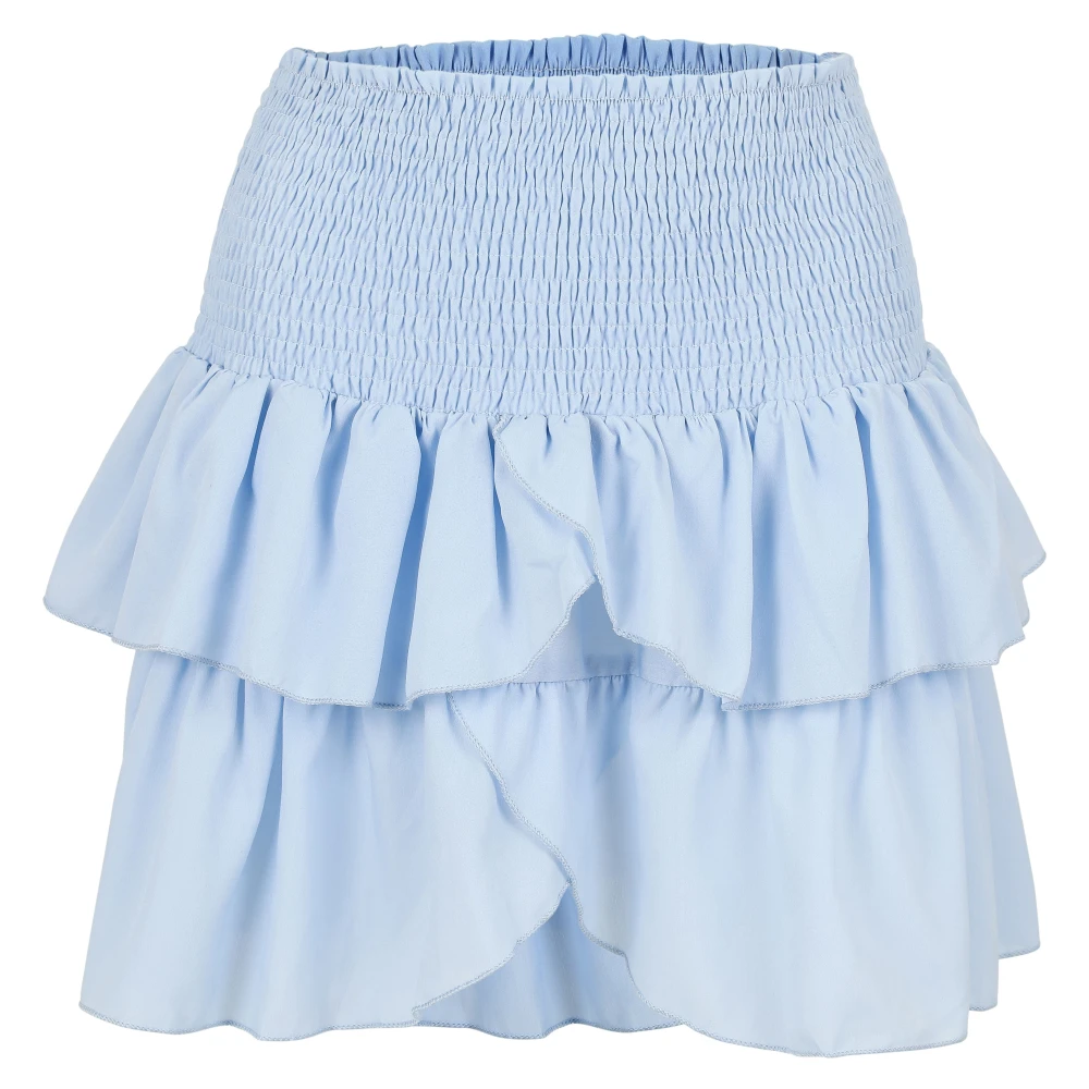 NEO NOIR Ruffle Minirok Blue Dames
