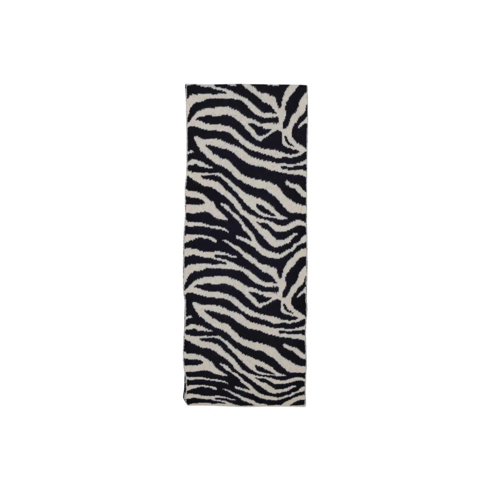 Pieces Women's Blue Winter Scarves, One Size, Printed Acrylic-Blend Scarf