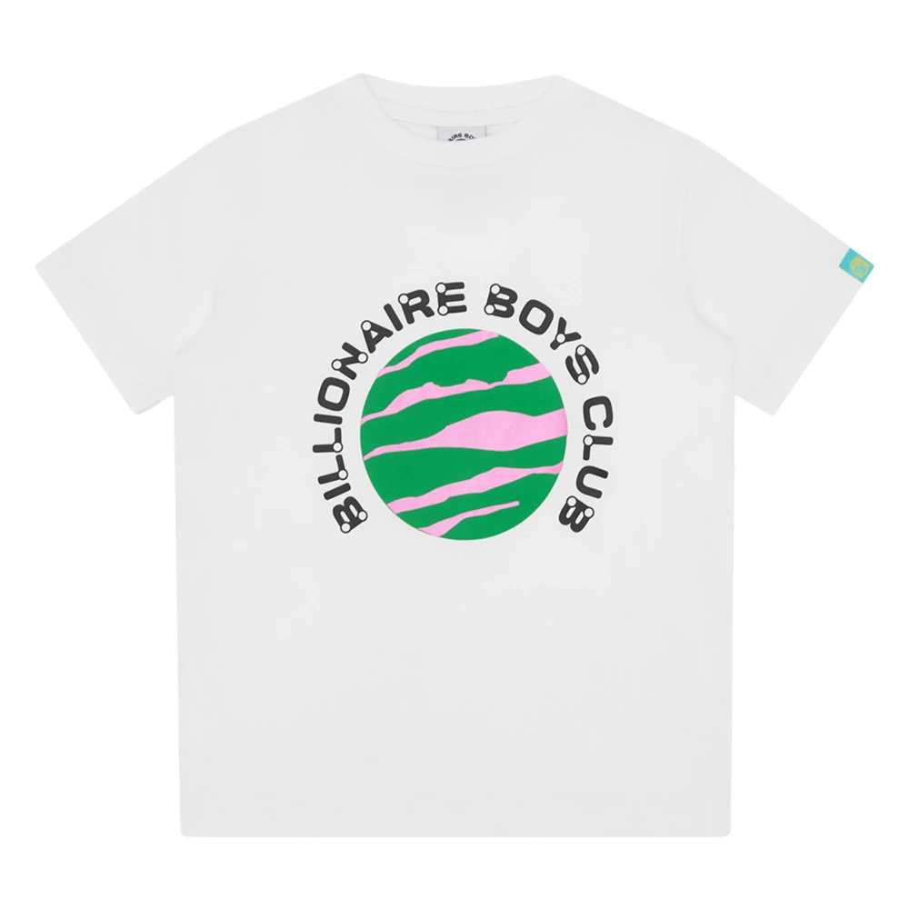 Billionaire Boys White Kids Short Sleeve T-Shirts, 10 Y, Planet T-Shirt