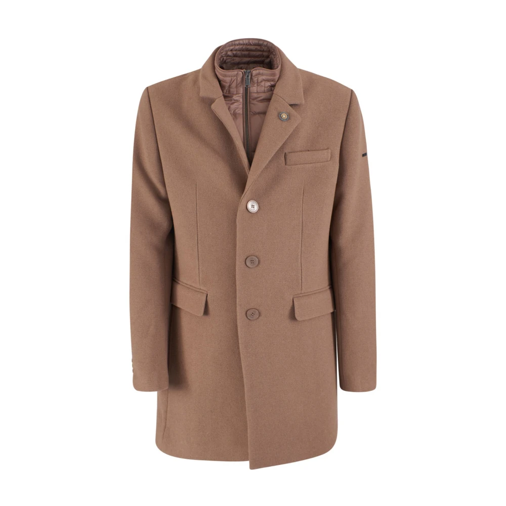 YES ZEE Stijlvolle Jassen Collectie Brown Heren
