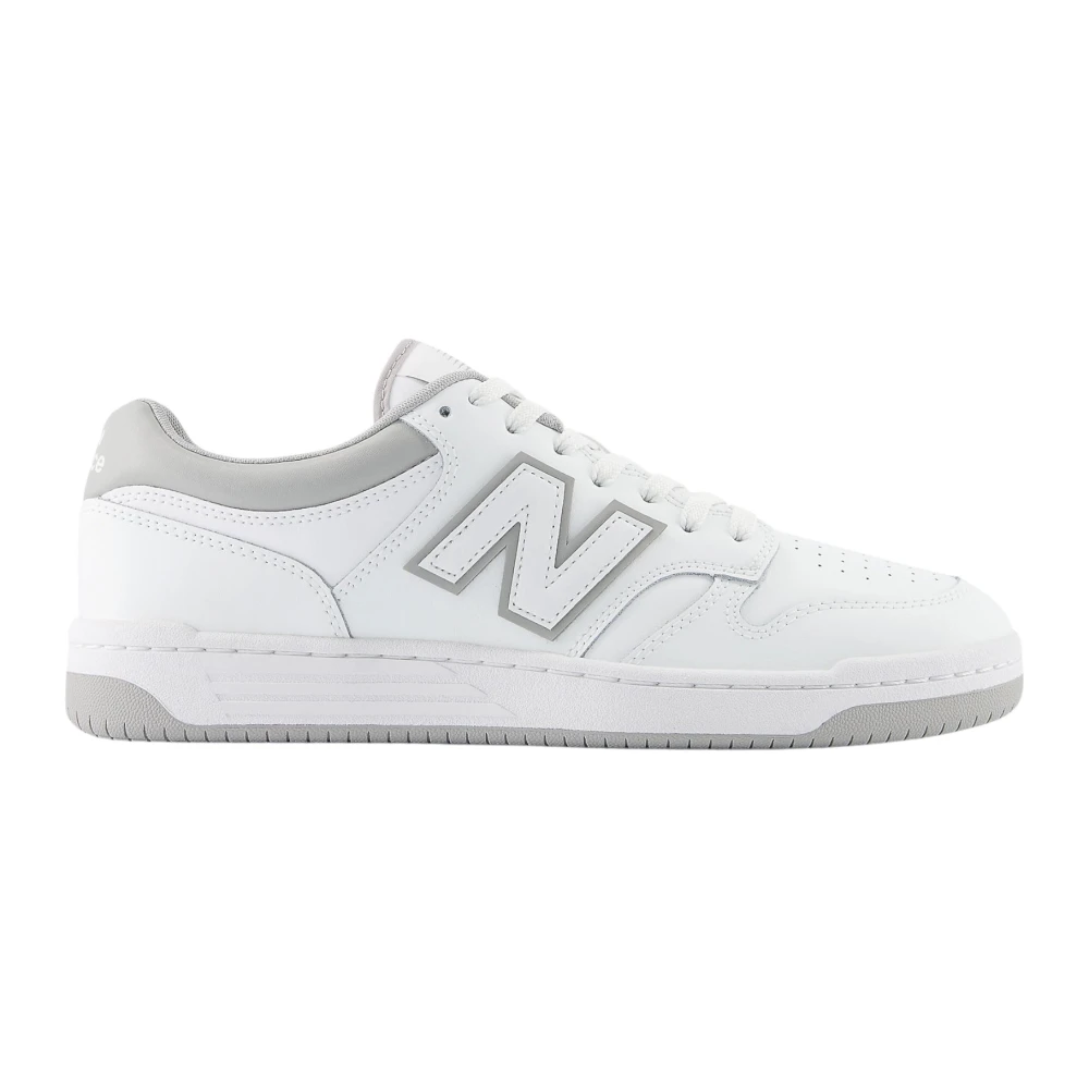 New Balance Leren Veters Rubberen Zool Sneaker Heren Schoenen Wit