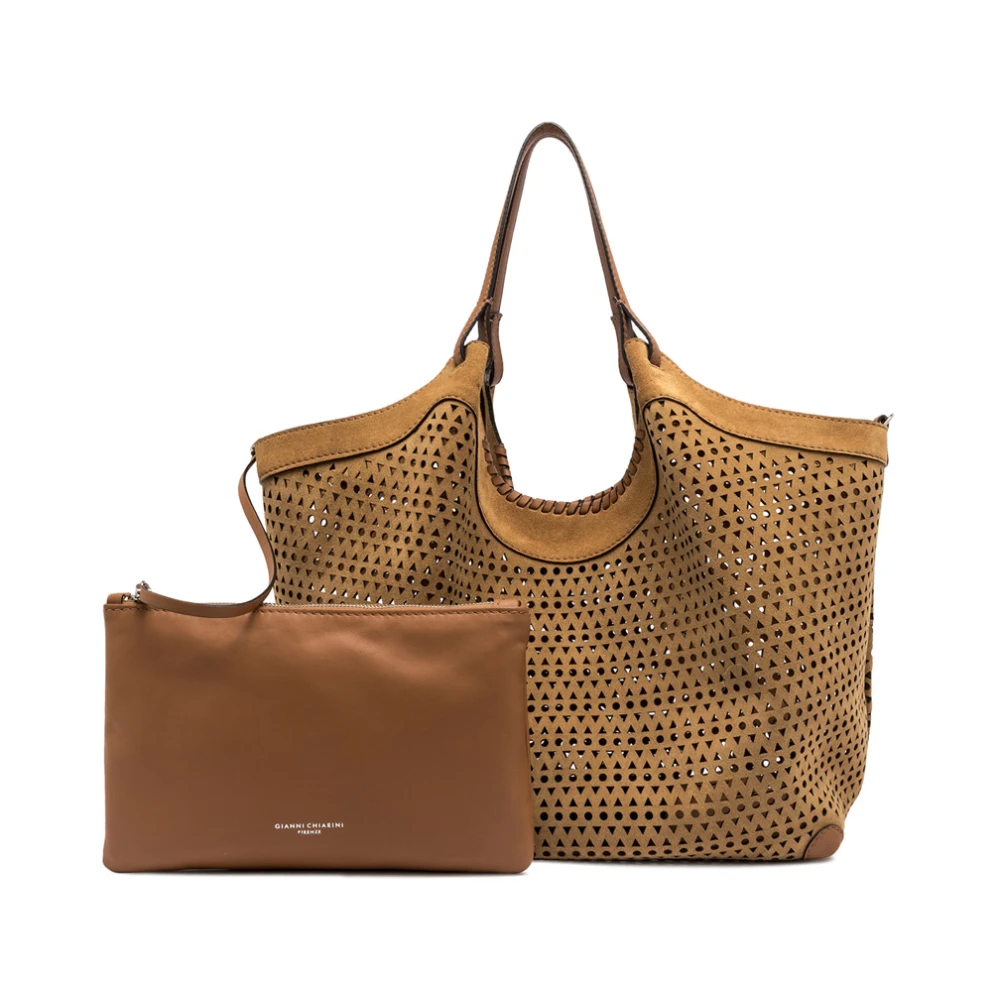 Gianni Chiarini Schoudertas Brown Dames