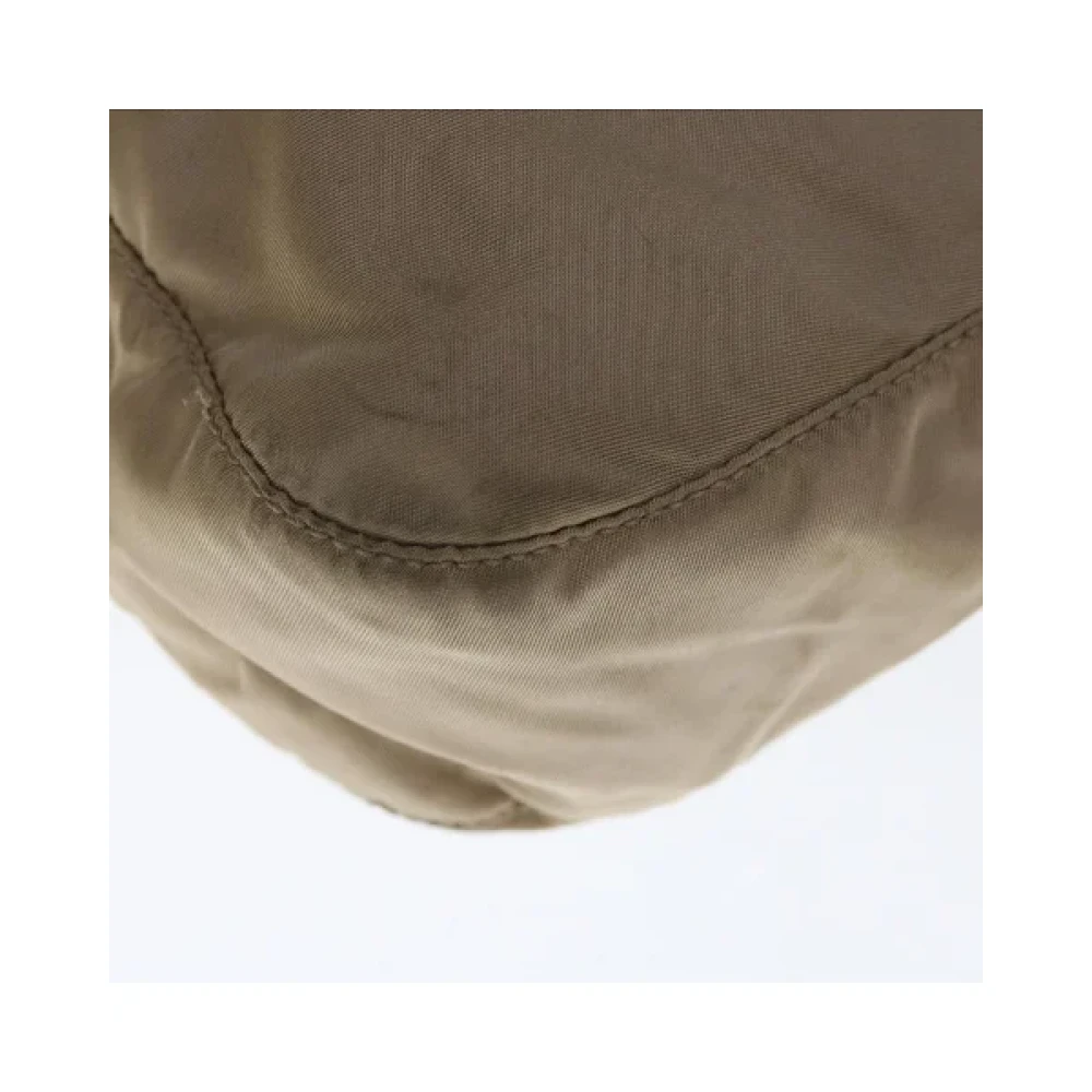 Prada Vintage Pre-owned Nylon prada-bags Beige Dames